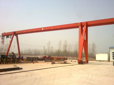 Utendørs Single Girder Gantry Crane 32Ton