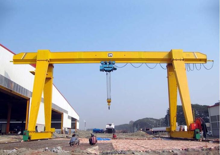 Fabrik Produsert 10 Ton Elektrisk Hoist Single Girder Gantry Crane