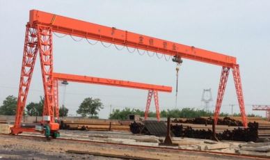 Utenfor Elektrisk Hoist Single Girder Gantry Crane