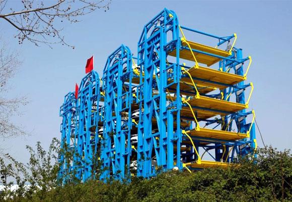 Loddrett bil parkering System